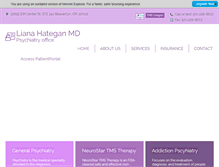 Tablet Screenshot of lianahateganmd.com